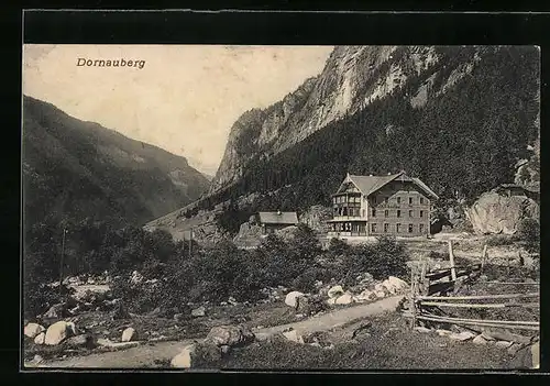 AK Dornauberg, Landschaftsbild mit Gasthof Neu-Ginzling