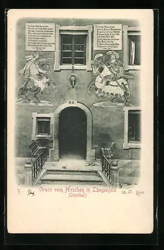 AK Längenfeld im Oetzthal, Gasthof zum Hirschen