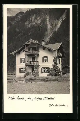 AK Mayrhofen /Zillertal, Ansicht der Villa Strolz