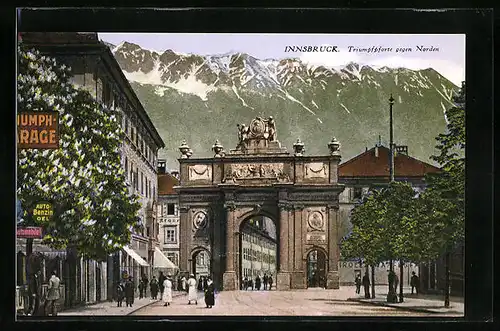 AK Innsbruck, Triumphpforte gegen Norden