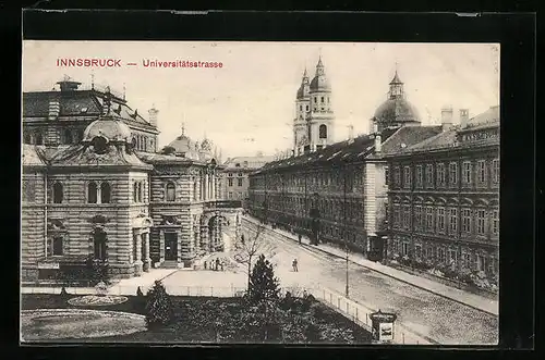 AK Innsbruck, Universitätsstrasse mit Restaurant