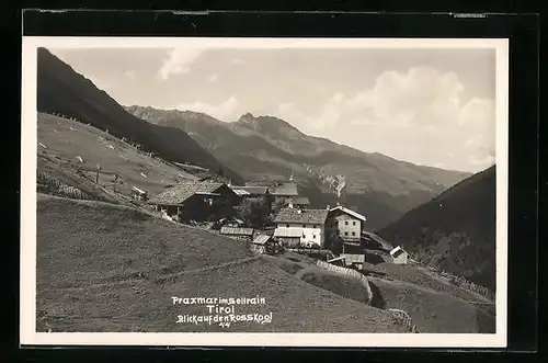 AK Praxmar im Sellrain, Teilansicht mit Blick auf den Rosskogl