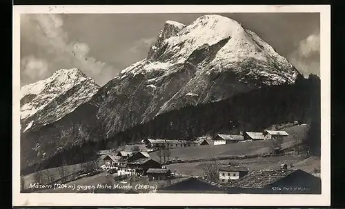 AK Mösern, Ortspartie gegen Hohe Munde