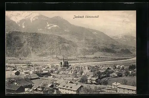 AK Jenbach /Unterinntal, Teilansicht mit Kirche