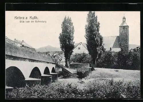 AK Kelbra a. Kyffh., Blick nach der Rothenburg