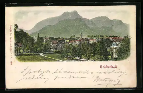 Relief-AK Reichenhall, Teilansicht