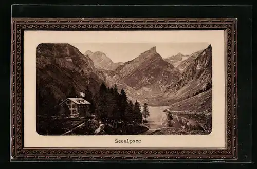 Passepartout-AK Seealpsee, Gasthaus am Seealpsee