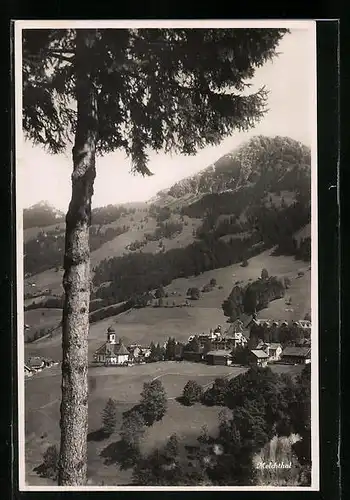 AK Melchthal, Ortsansicht mit Umgebung aus der Vogelschau