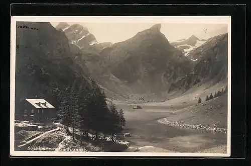 AK Seealpsee, Blick auf das Säntismassiv