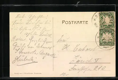 Passepartout-AK Edenkoben, Königliche Villa Ludwigshöhe