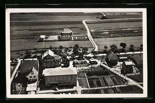 AK Calw Land, Christliches Erholungsheim Rettungsarche Möttlingen vom Flugzeug aus