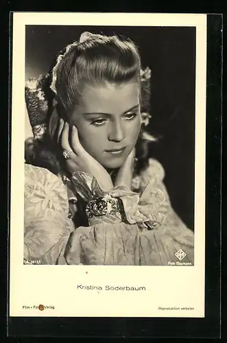 AK Schauspielerin Kristina Söderbaum schwarzweiss