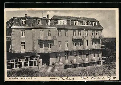 AK Neuhaus i. M., Blick zum Kurhaus