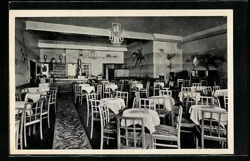 AK Mühlhausen i. Thür., Thuringia-Haus Gaststättenbetriebe, Innenansicht