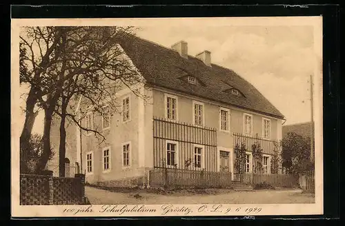 AK Gröditz i. d. Oberlausitz, 100 jähriges Schuljubiläum 1929