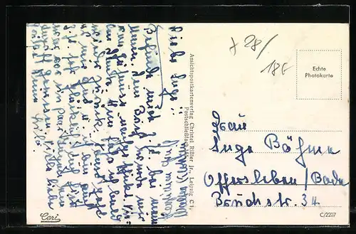 AK Ludwigslust i. Meckl., Strassenpartie mit Autos