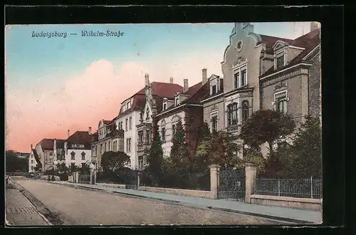 AK Ludwigsburg, Partie in der Wilhelm-Strasse