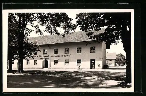 AK Grosskarolinenfeld /Obb., Gasthaus und Pension zum Alten Wirt