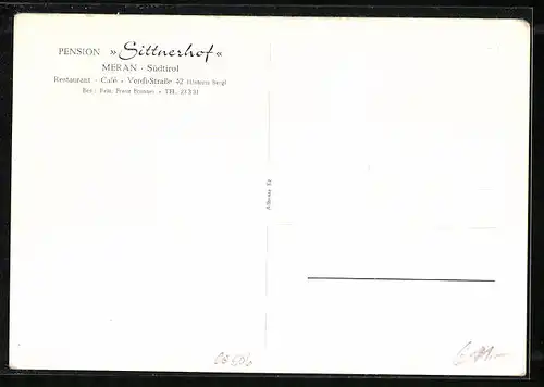 AK Meran, Pension Sittnerhof