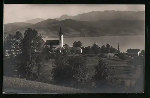 AK Attersee, Ortsansicht mit Höllengebirge