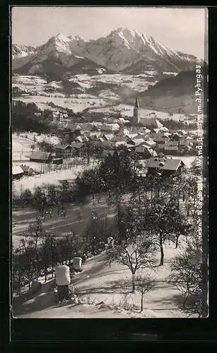 AK Garsten, Ortsansicht im Winter
