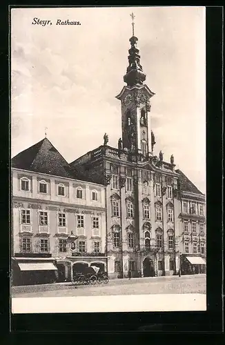 AK Steyr, Ortspartie am Rathaus