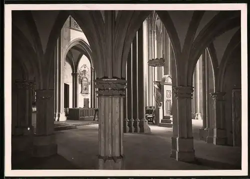 Fotografie Brück & Sohn Meissen, Ansicht Meissen i. Sa., Querblick durch den Dom