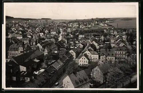 Fotografie Brück & Sohn Meissen, Ansicht Geyer i. Erzg., Blick über die Dächer der Stadt