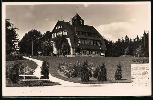 Fotografie Brück & Sohn Meissen, Ansicht Eibenstock, Blick auf das Bielhaus