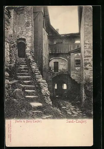 AK Sand-Taufers, Partie in Burg Taufers