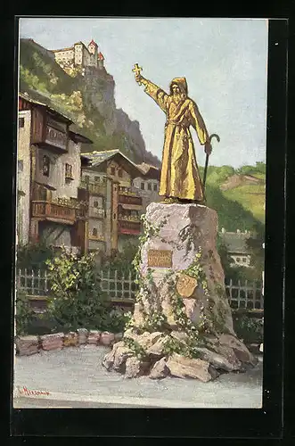 Künstler-AK Klausen, Haspinger Denkmal