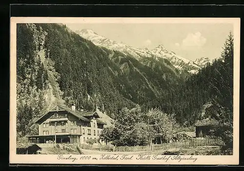 AK Ginzling /Zillertal, Krölls Gasthof Altginzling