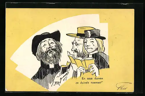 Künstler-AK En ons durven ze duivels noemen!