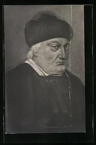 Künstler-AK Johann Brunner im Portrait