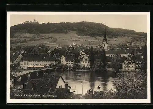 AK Stein am Rhein, Ortsansicht mit Schloss Hohenklingen