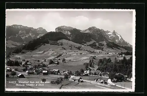 AK Weissbad /App., Ortsansicht mit Marwies