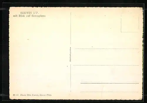AK Seewis i. P., Ortsansicht mit Blick auf Scesaplana