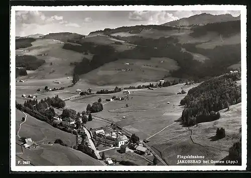 AK Jakobsbad b. Gonten, Fliegeraufnahme des Ortes