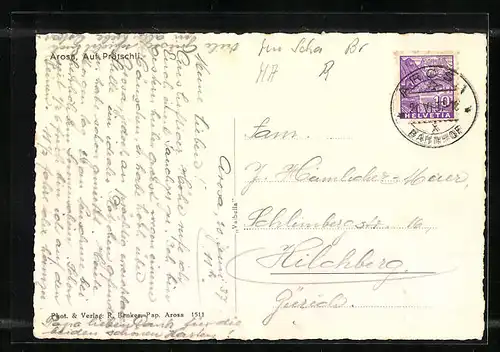 AK Arosa, Auf Prätschli