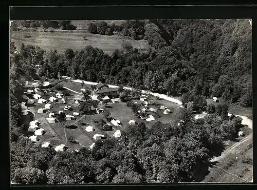 AK Astano, Camping Anlagen SMUV-FOMH vom Flugzeug aus