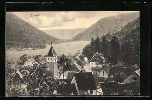 AK Eybach, Teilansicht aus der Vogelschau