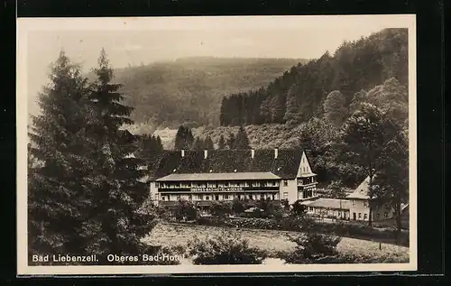 AK Bad Liebenzell, Oberes Bad-Hotel aus der Vogelschau