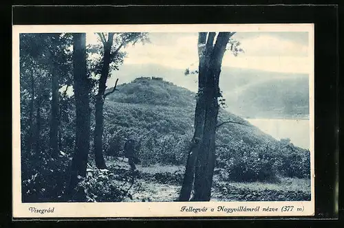 AK Visegrád, Fellegvár a Nagyvillámról nézve