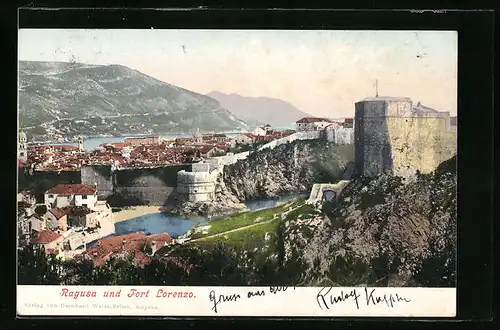 AK Ragusa, Ortsansicht und Fort Lorenzo