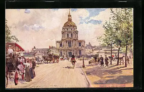 Künstler-AK Georges Stein: Paris, Les Invalides