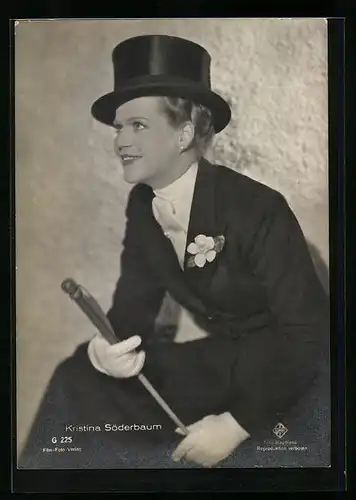 AK Schauspielerin Kristina Söderbaum von der Seite