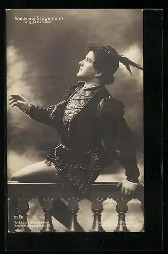 AK Schauspieler Waldemar Stägemann als Romeo