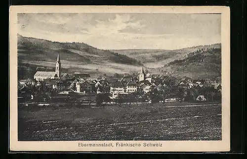 AK Ebermannstadt /Fränkische Schweiz mit Kirche
