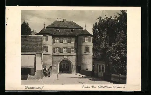 AK Donauwörth, Rieder-Tor Städtisches Museum