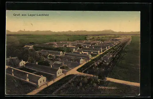 AK Lager-Lechfeld, Baracken-Lager